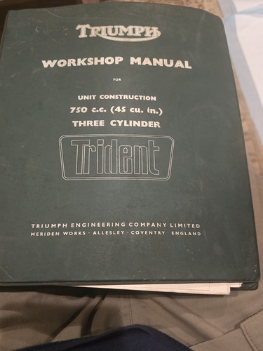 Triumph nos factory workshop - nos,