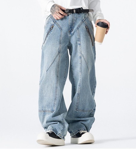 Men light blue denim - men's,