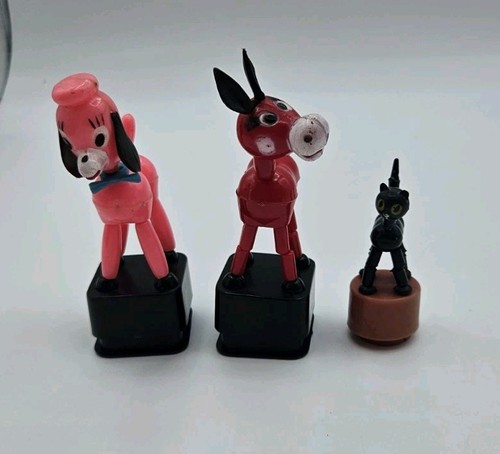 Vintage push collapsible toys - vintage,