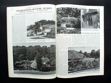 CHARLESTON MANOR, SUSSEX. Country Life Magazine, 1976. Nr Eastbourne & Newhaven