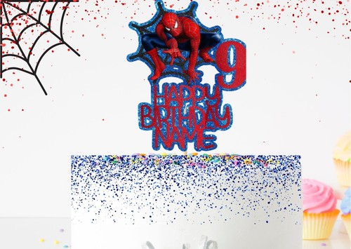 Personalised spider man - personalised, cake