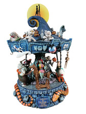 Bradford Exchange Nightmare Before Christmas Carousel Light Up Rotating Musical