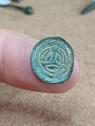 Saxon button brooch - saxon,