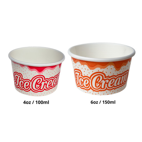 Ice cream paper tubs cups - paper, tubs/cups