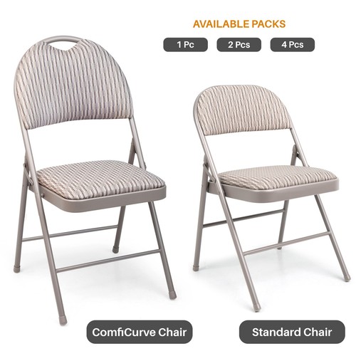 Metal folding chair - folding, back