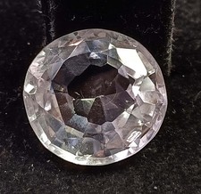 19.45 Carat Natural White Sapphire Round Shape IGL 16x8mm Loose Gemstone 5AOX