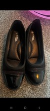 Softlites Womens Shoes Black Adults Ladies Wedge  SIZE 8