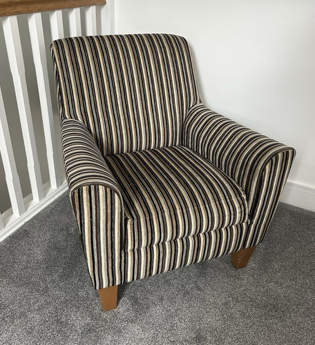 Next striped fabric armchair - next,