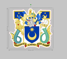 Portsmouth car sticker COAT OF
