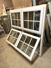 GEORGIAN UPVC DOUBLE GLAZED WINDOW  - H 137.5 x W 162.5 cm    (ref MJ222)