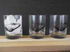 Corvette glasses lot of 3