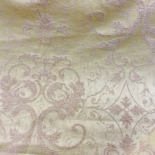 Cream Gold Damask Satin Floral