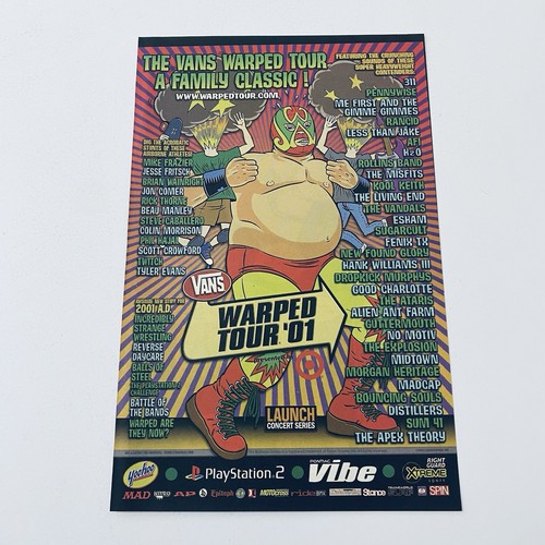 Vans warped tour 2001 - warped, promo