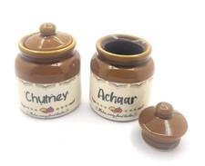 Ceramic Pickle Jar Set For