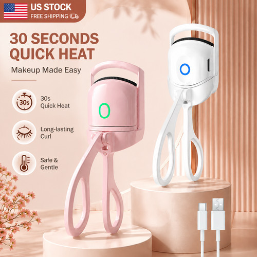 Heated eyelash curler electric - heated,