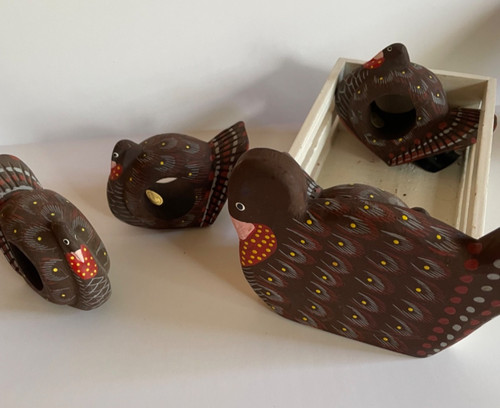 Vintage hand painted wood - vintage,