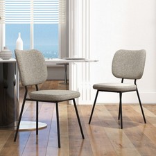 Set of 2 Dining Chairs Padded