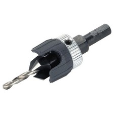 Wolfcraft Pilot Drill with Countersink & Depth Stop ø 3.2/12mm Hex Shank