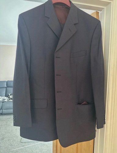 Senator men black wool - senator, lined