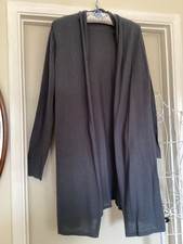 TWO DANES New Longline GREY Knit LAGENLOOK CARDIGAN Size L PLUS SIZE