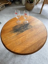 Solid Oak Barrel Lid Lazy