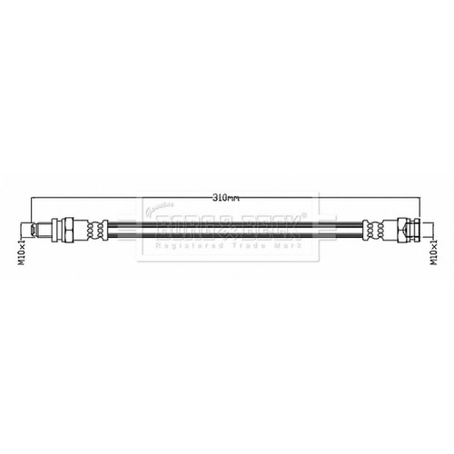 Brake hose for smart fortwo - brake,