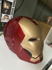 IRON MAN MARVEL HELMET LED LIGHT UP EYES WORKS CHILD SIZED UNBOX COSPLAY DISPLAY