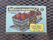 Micromodels Original 1950's - Guild Hall Essex SET ARCXVI 3D Diorama Card Model