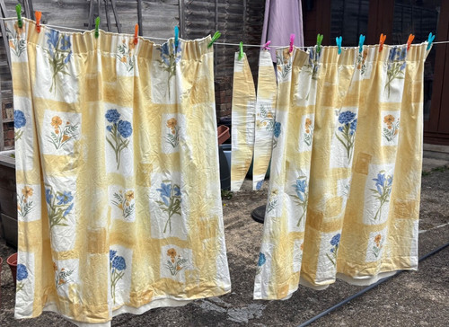 Vintage andree moss curtains - vintage,