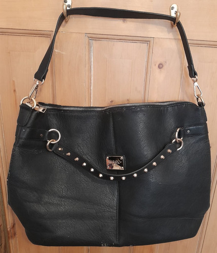 Women black faux leather - black,