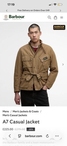 Barbour jacket - barbour, a7