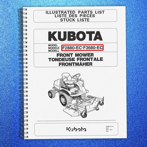 Kubota f2880 f3680 - f2880-ec, f3680-ec