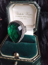 Huge Emerald Statement Ring