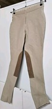 Harry Hall Jodhpur Vintage Nodding Ladies 2-Tone Fitted Equestrian Pants UK 26 