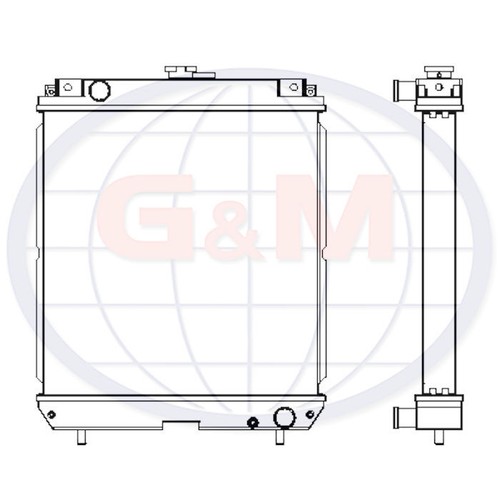 Radiator for kubota lawn mower - radiator,