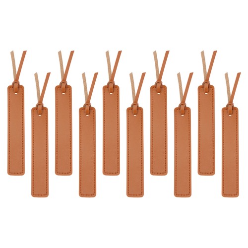 Leather bookmarks 10pcs - leather, bookmarks,
