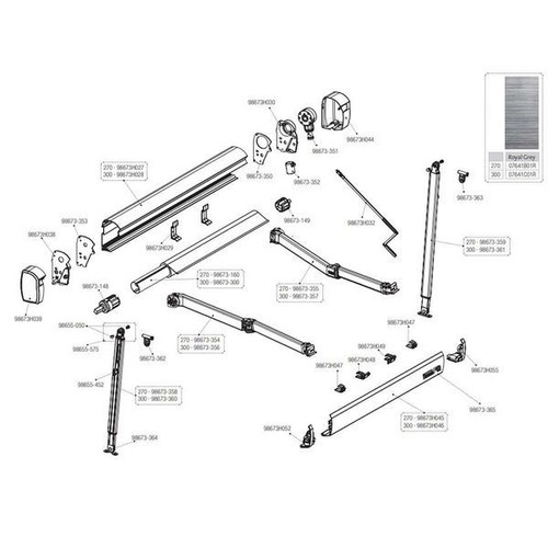 Fiamma rear box bar - box,