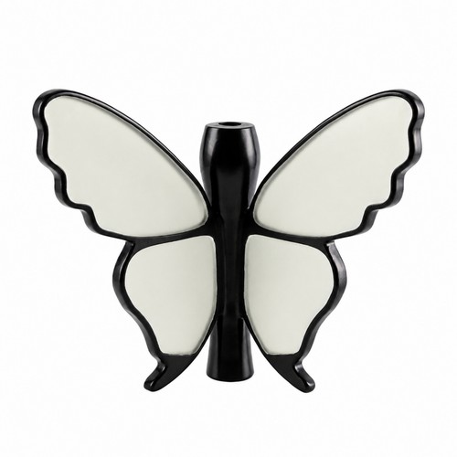 Butterfly resin flower - resin, vase