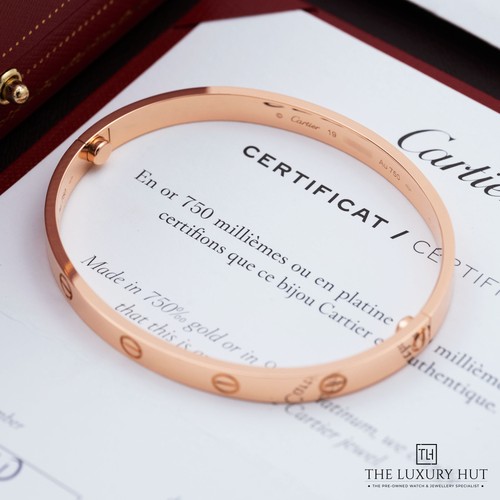 Cartier love bangle 18ct - cartier,
