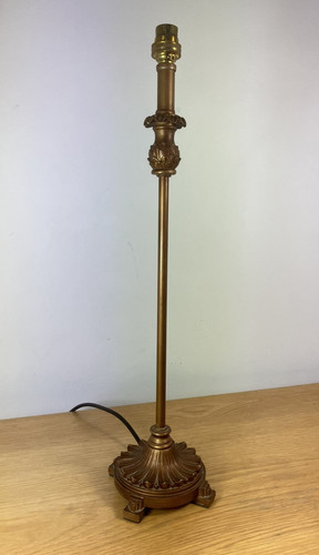 Large copper table lamp metal - table,