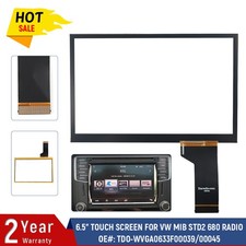 Matte 6.5" Digitizer Touch Screen For VW Passat MIB STD2 Discover Radio SAT NAV