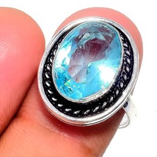 Aquamarine Gemstone 925
