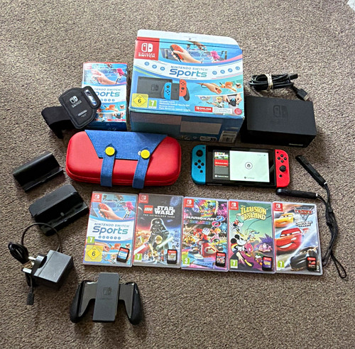 Nintendo switch console neon - nintendo,