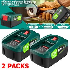 2 PACK For Bosch PBA 18V 6.0AH