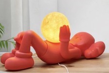 KAWS-Inspired Moon Globe Lamp
