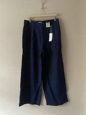 M&S Women's Blue 100% Linen
