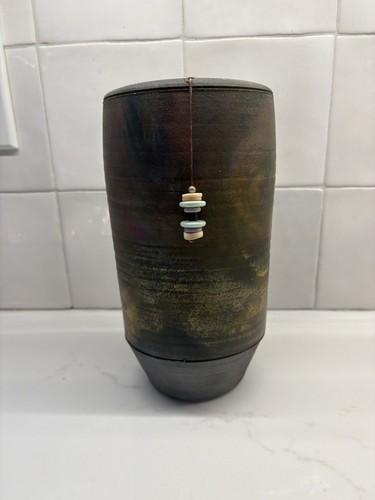 Michael weinberg raku vase - michael,