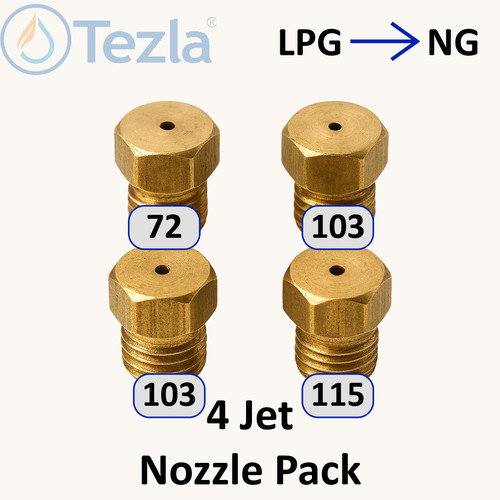 Natural gas jet set 4 - -, burner