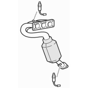 Exhaust manifold catalytic - exhaust,
