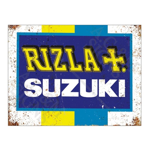 Metal tin sign plaque rizla - tin,